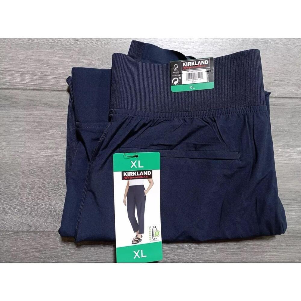 Kirkland Signature Ladies' Ankle Pants, Navy, Size XL AH